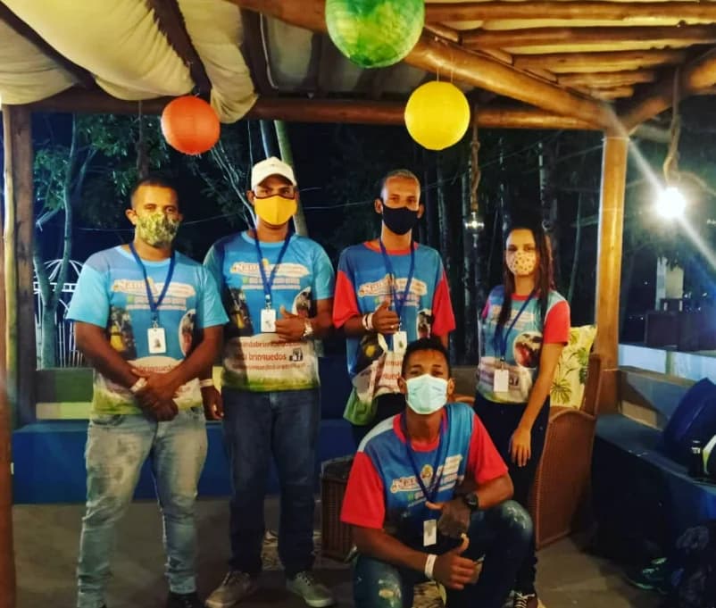 Equipe da Nanda Brinquedos em dia de evento